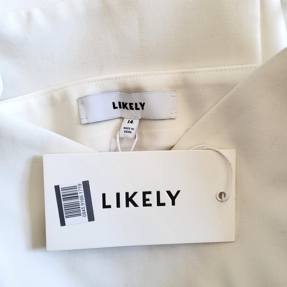 Likely Laverna Sweetheart Neck Spaghetti Straps Ruffle White Midi Dress NWT 14 - Picture 13 of 15